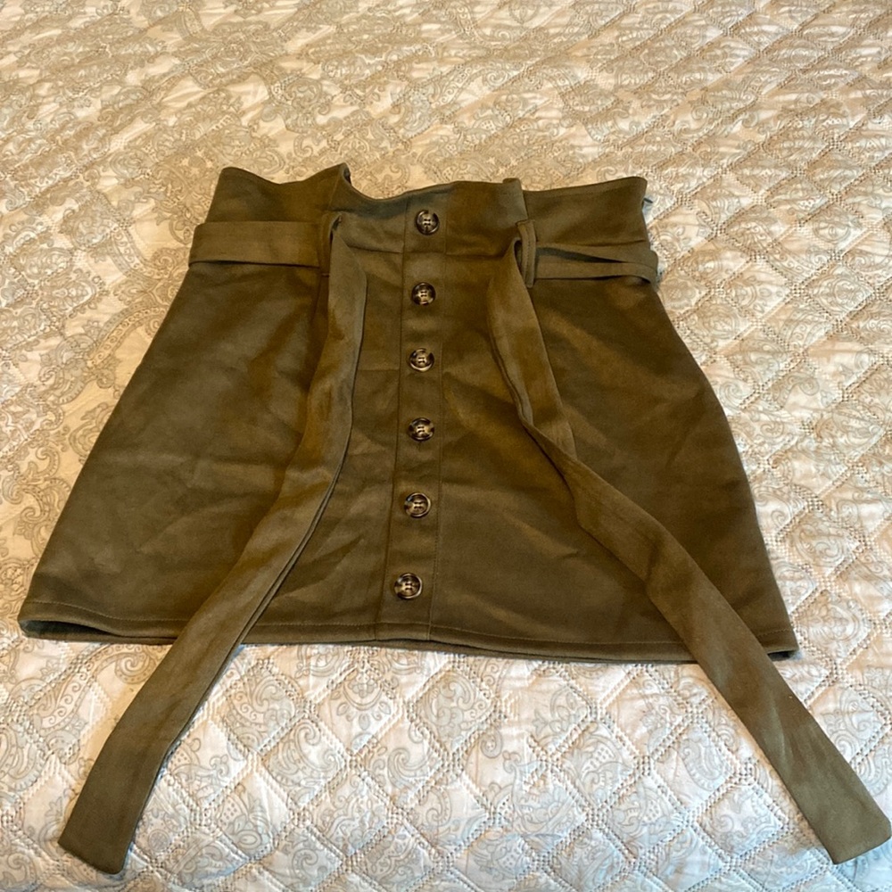 Suede Mini Skirt